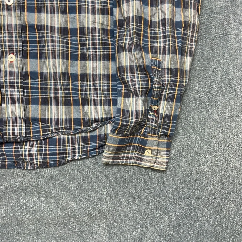 Vintage Levi's Red Tab Flannel Shirt Mens 2XL Multicolor Cotton Plaid Round Hem